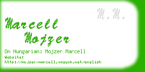 marcell mojzer business card